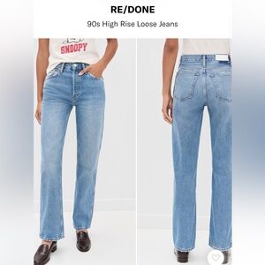 Re/Done 90’s High Rise Loose Jean (NEW WITH TAGS)